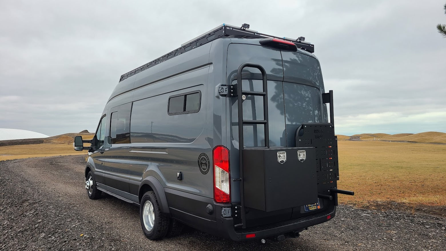Classic Design Rover Vans Tire Carrier & Ladder Combo for Ford Transit