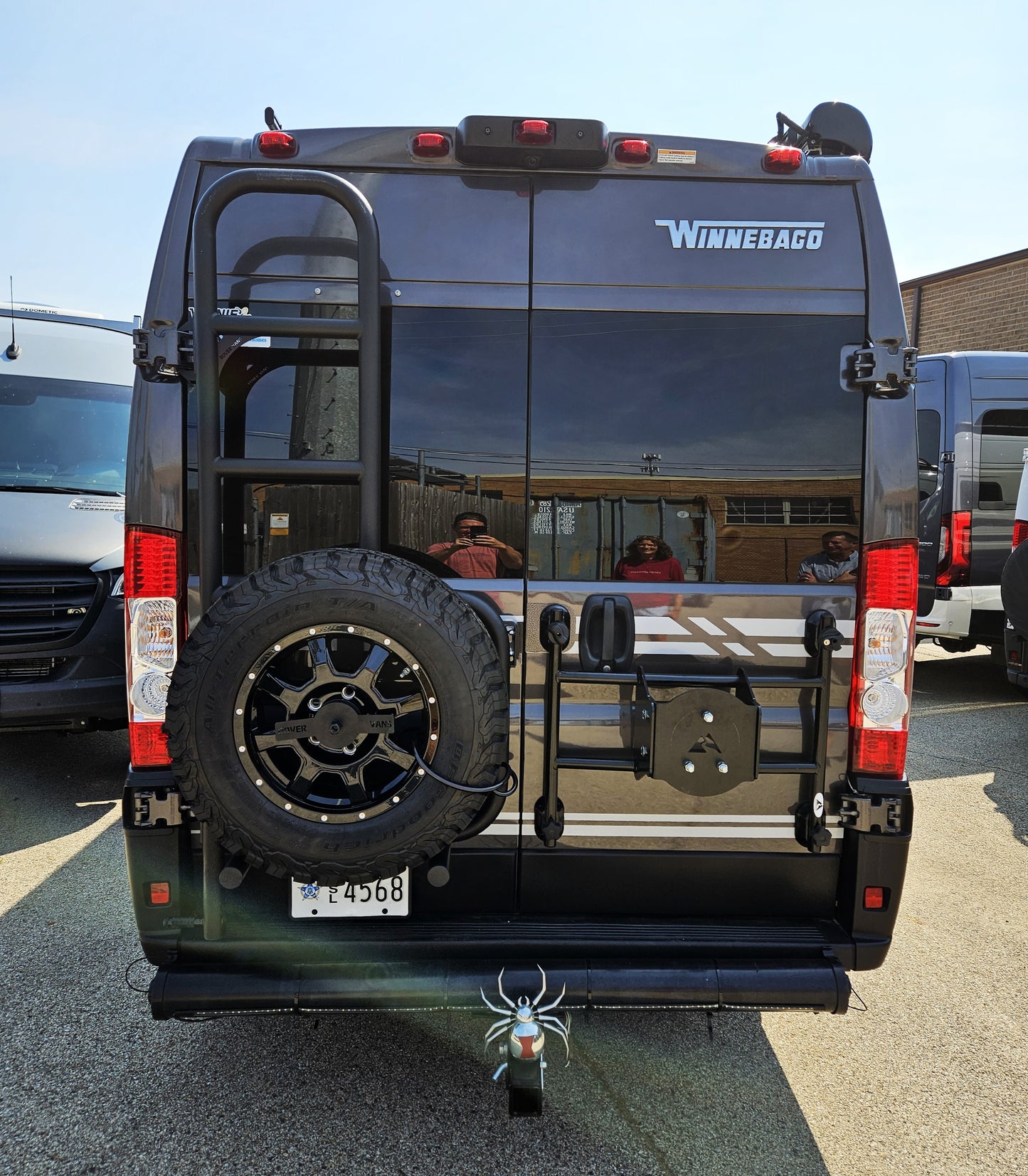 Rover Vans Tire Carrier & Ladder Combo for Promaster Drill Through Version