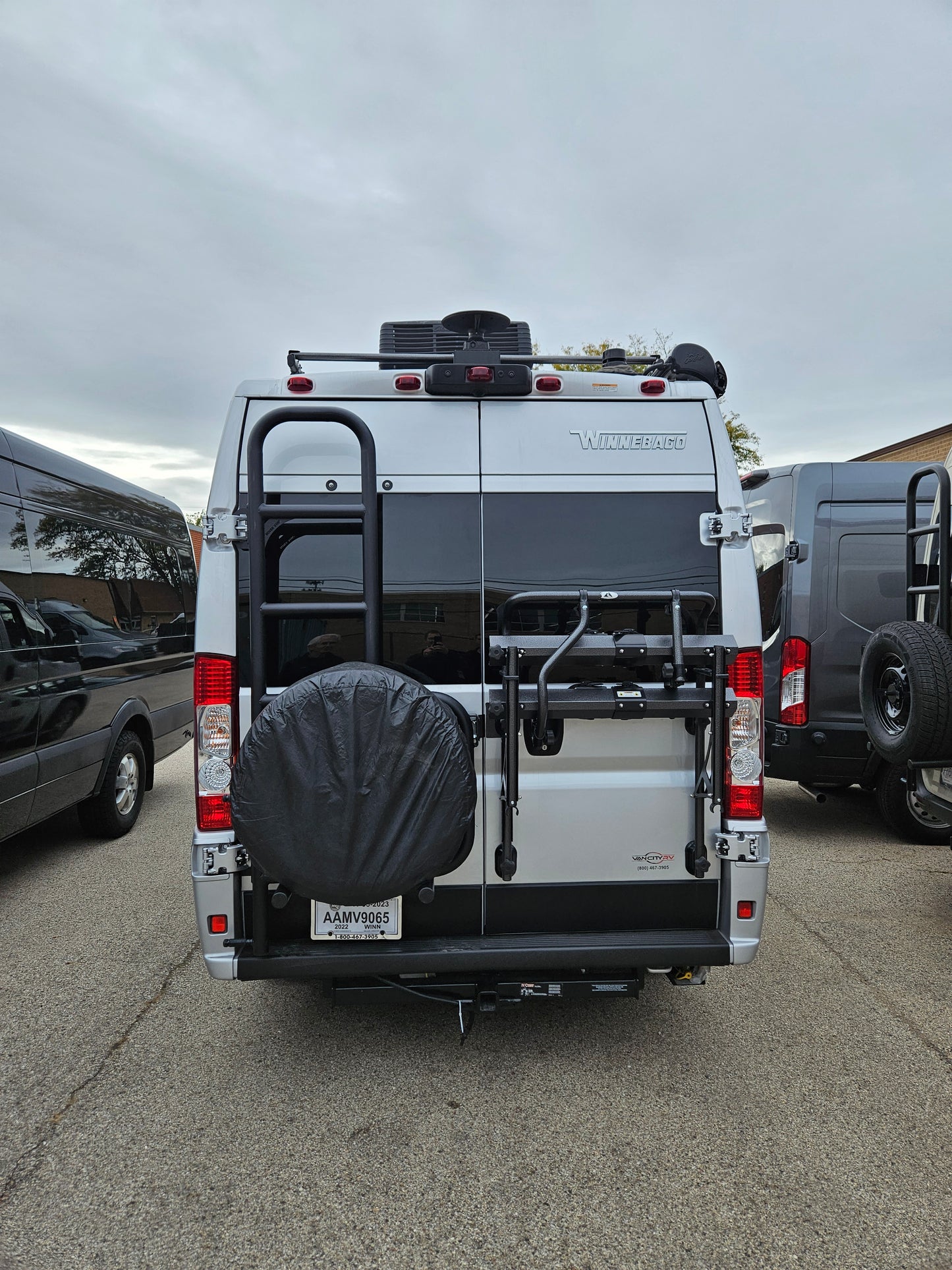 Rover Vans Tire Carrier & Ladder Combo for Promaster Drill Through Version