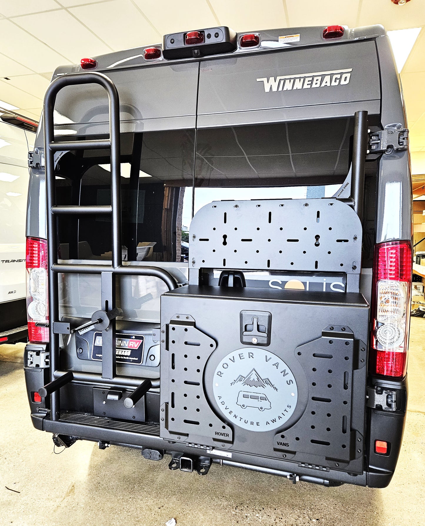 Rover Vans Tire Carrier & Ladder Combo for Promaster Drill Through Version