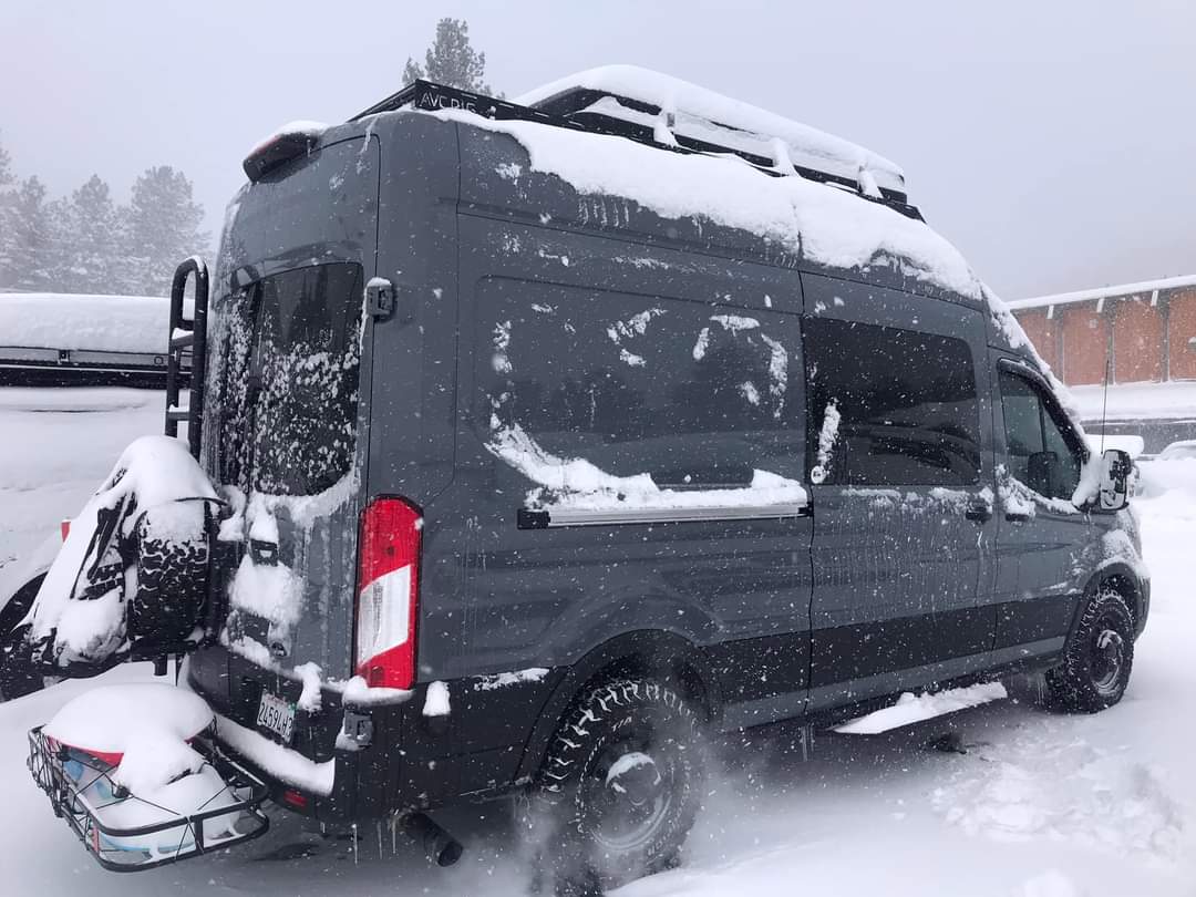 Classic Design Rover Vans Tire Carrier & Ladder Combo for Ford Transit