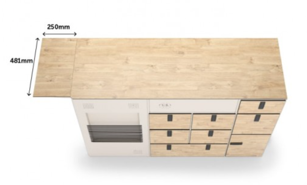 Countertop for Moon Solid Kitchen Model 1