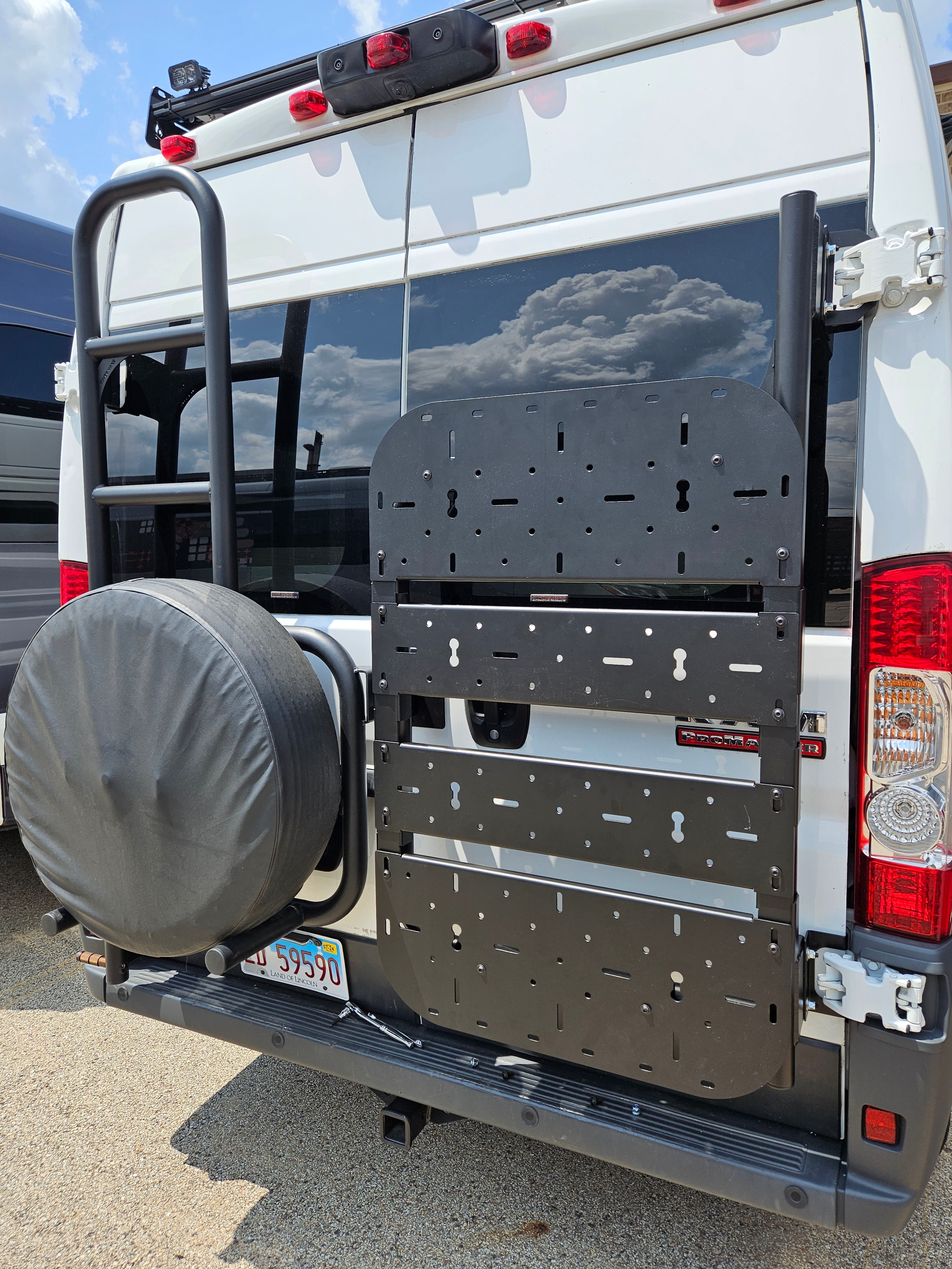 Rover Vans Tire Carrier Ladder Combo for Promaster