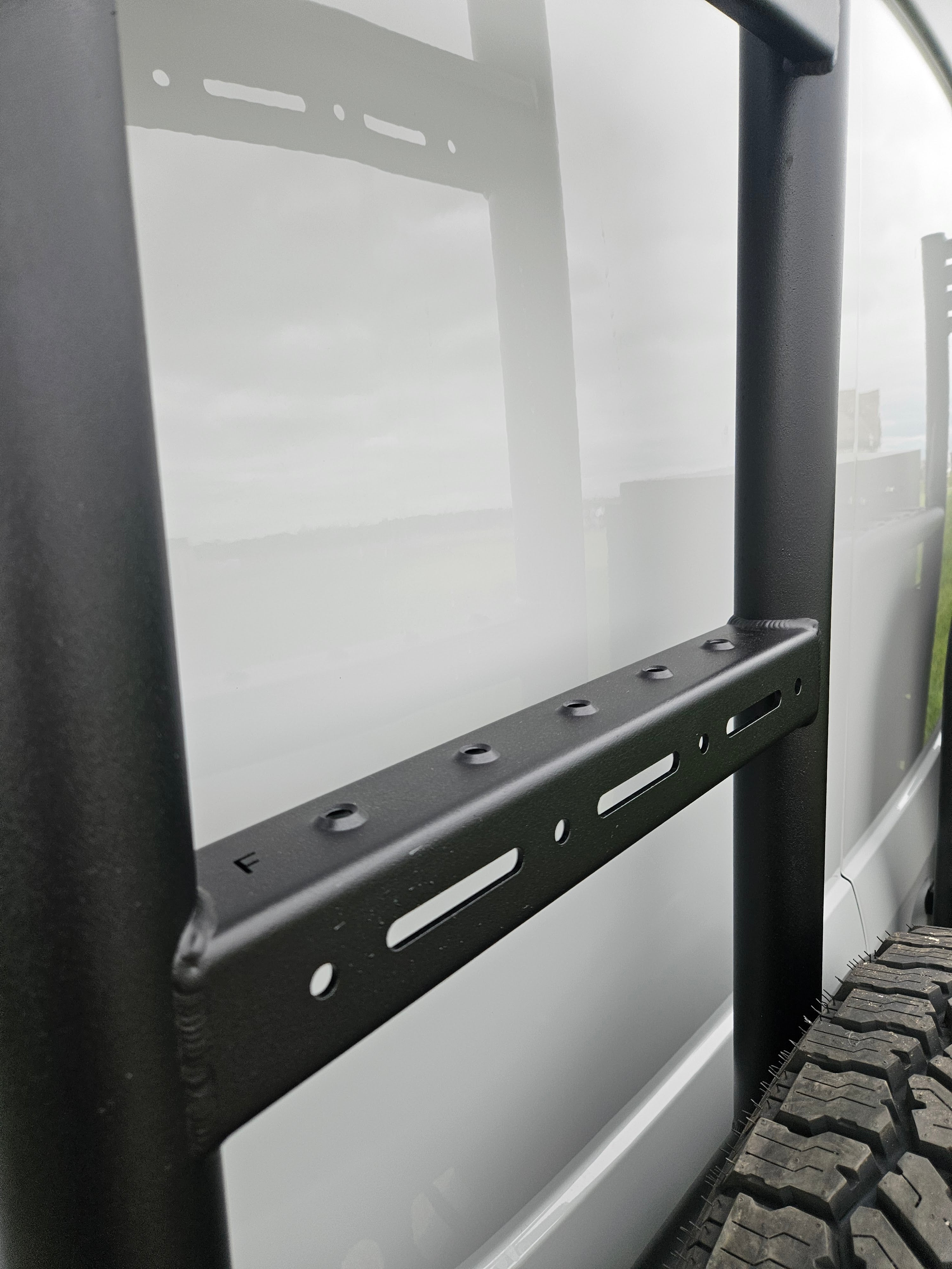 2025 Design Rover Vans Tire Carrier & Ladder Combo for Ford Transit
