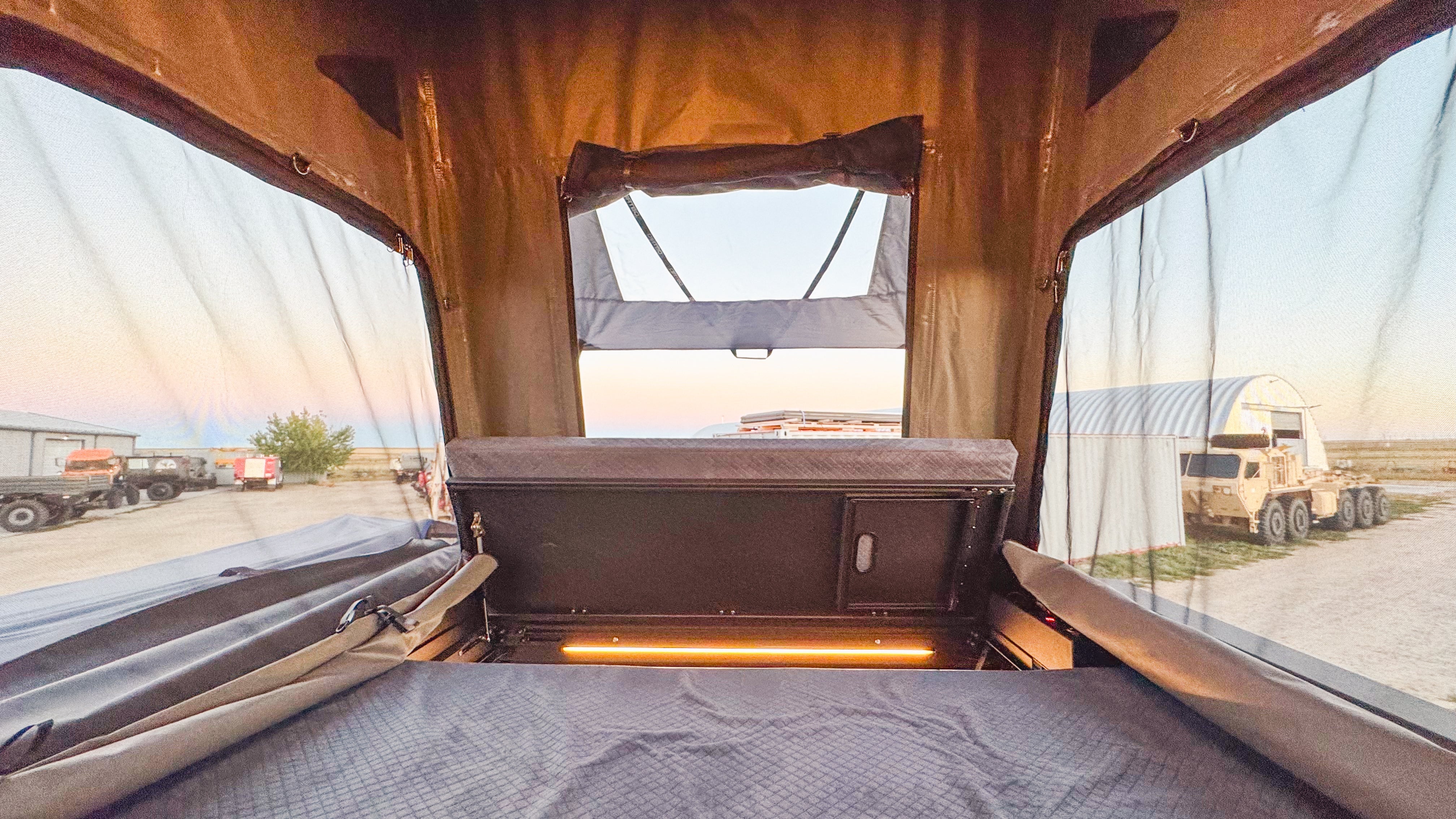 Dirtbox Canopy Camper – Modular Truck Camper Shell / Topper for Mid-Size & Full-Size Trucks (Tacoma, Tundra, F-150, Quatermaster, Ram, Silverado)