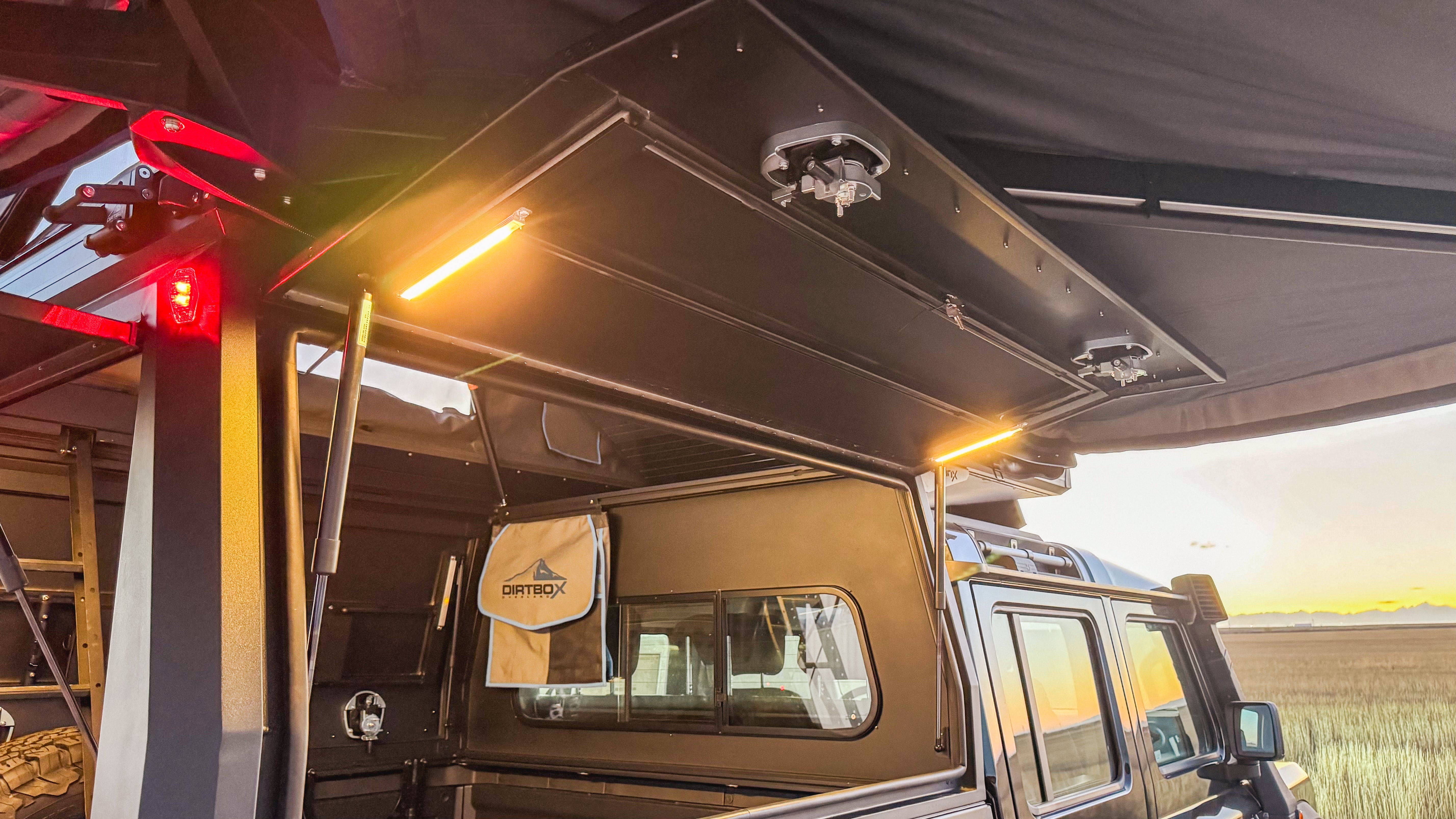 Dirtbox Canopy Camper – Modular Truck Camper Shell / Topper for Mid-Size & Full-Size Trucks (Tacoma, Tundra, F-150, Quatermaster, Ram, Silverado)