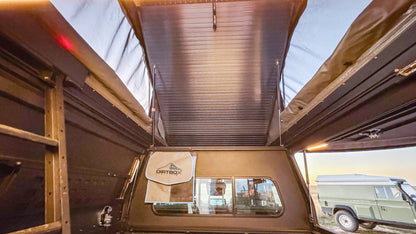 Dirtbox Canopy Camper – Modular Truck Camper Shell / Topper for Mid-Size & Full-Size Trucks (Tacoma, Tundra, F-150, Quatermaster, Ram, Silverado)