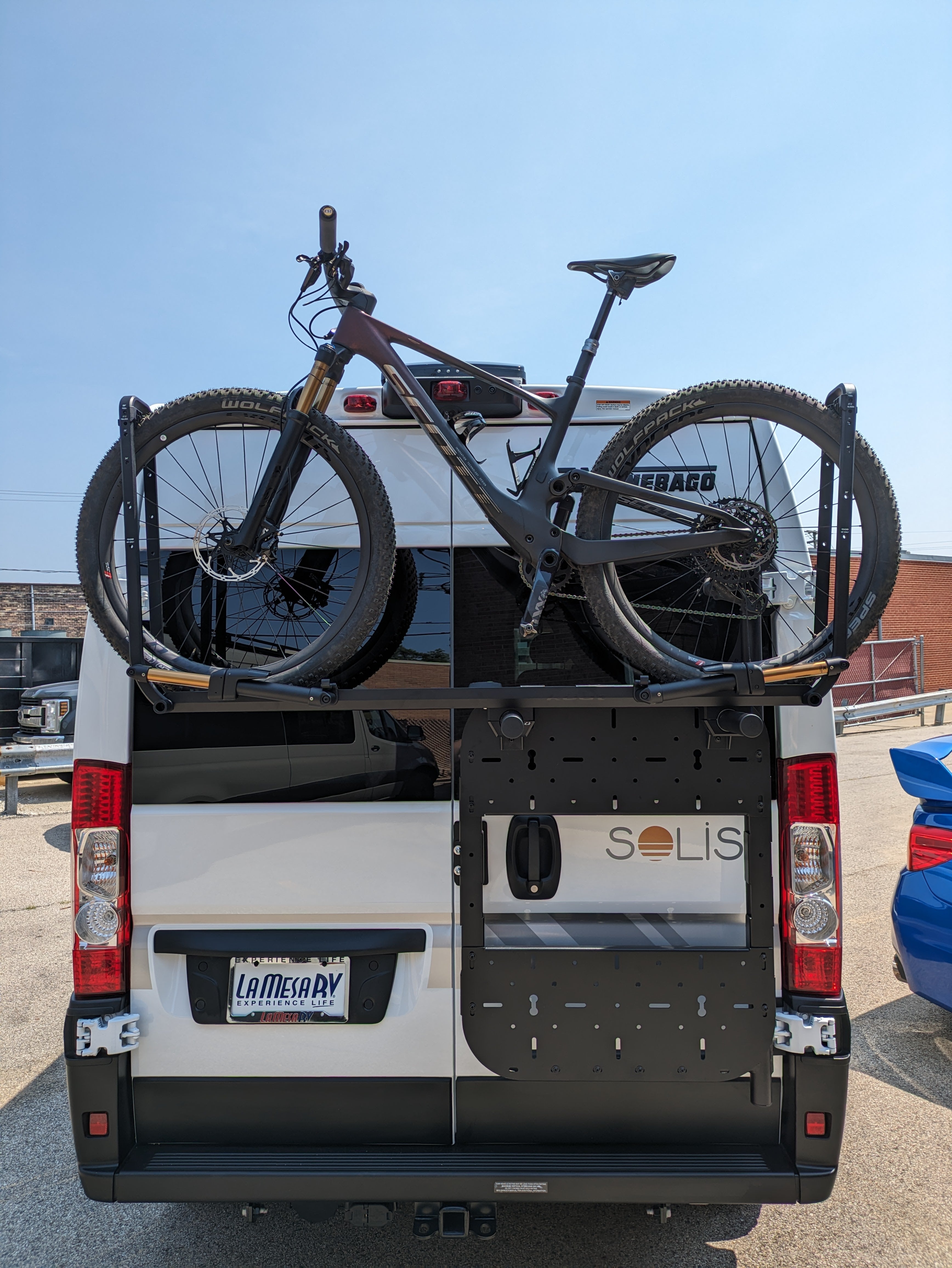Ram Promaster Vertical Bike Rack For Van Rover Vans Accessory Rack