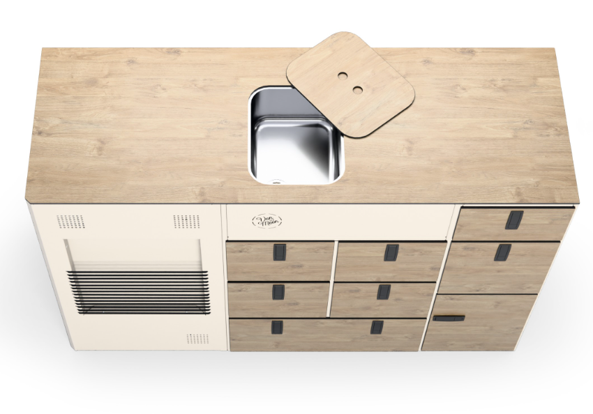 Countertop for Moon Solid Kitchen Model 1