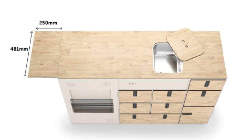 Countertop for Moon Solid Kitchen Model 1