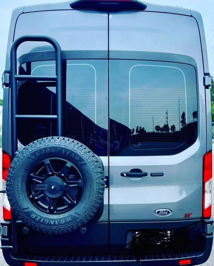 Rover Vans Tire Carrier & Ladder Combo for Transit