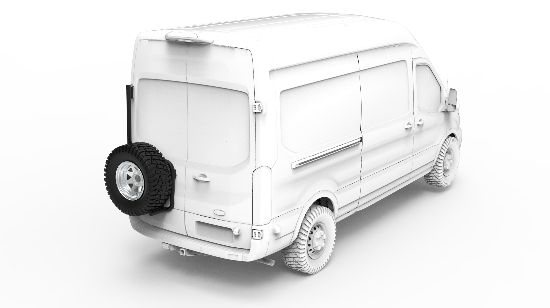 Rover Vans Tire Carrier Driver Side for Ford Transit