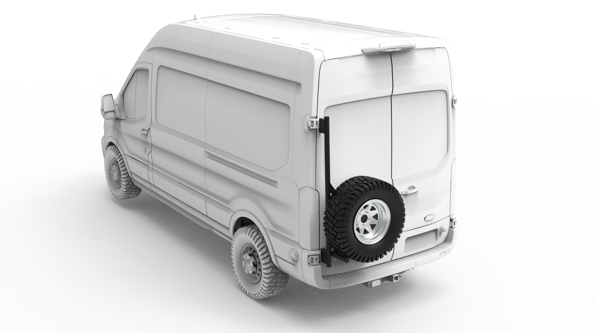 Rover Vans Tire Carrier Driver Side for Ford Transit